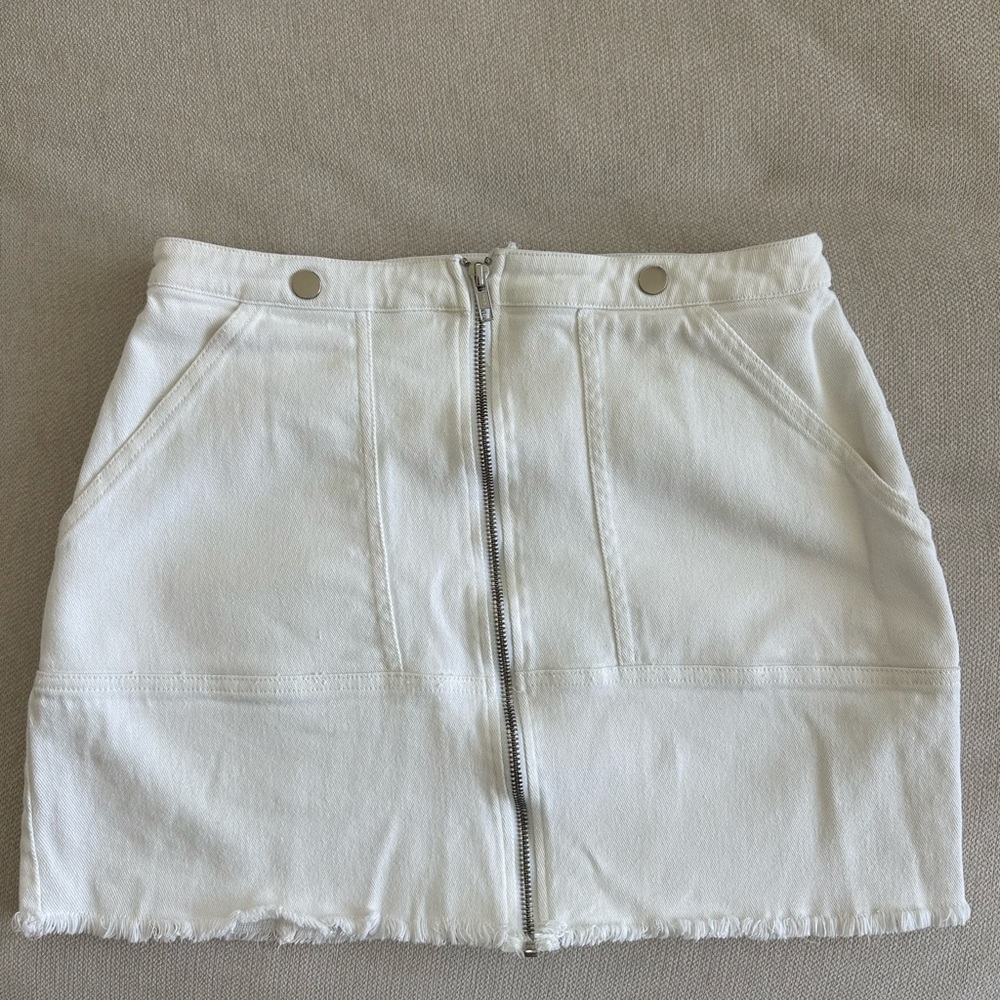 For Love And Lemons Cream Mini Skirt